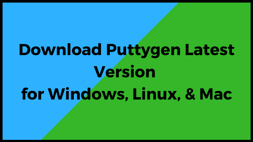 puttygen download for mac